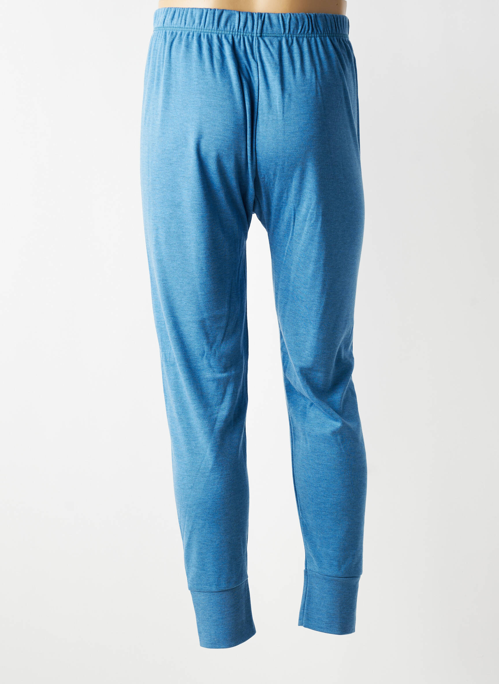 Jogging tissage chiné bleu JET homme