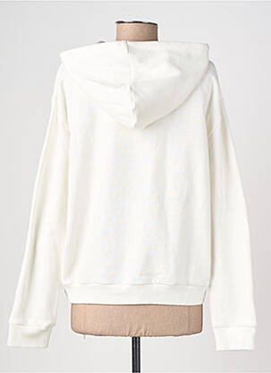 Sweat-shirt à capuche stretch manches longues beige LA PETITE ETOILE femme