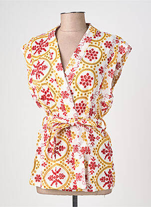 Veste casual coupe cintrée jaune LA PETITE ETOILE femme
