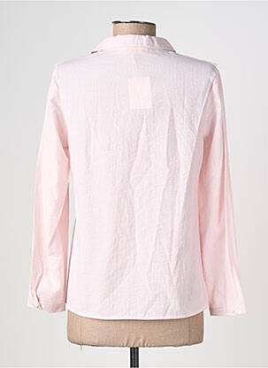 Blouse tissage popeline manches longues rose LA PETITE ETOILE femme