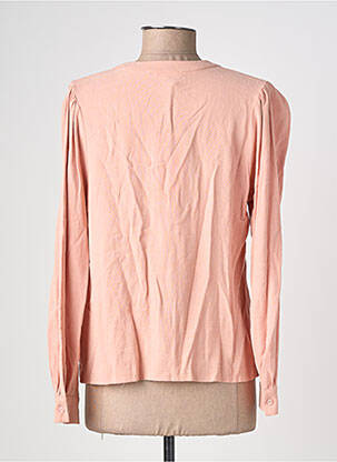 Chemisier coupe cintrée manches longues rose EMILIE.K femme