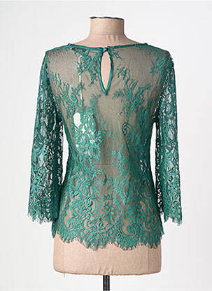 Top stretch manches 3/4 vert MARYLEY femme
