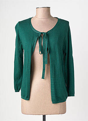 Gilet manches longues manches 3/4 vert LA PETITE ETOILE femme