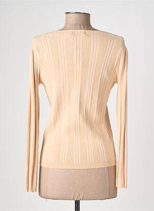 Pull col v manches longues beige LA PETITE ETOILE femme