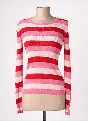 Pull stretch manches longues rose LA PETITE ETOILE femme
