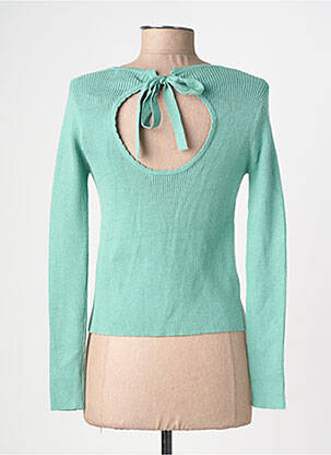 Pull col v manches longues vert ANDY & LUCY femme