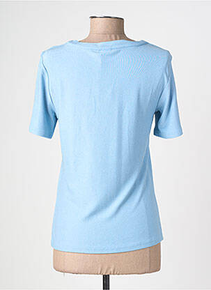 Top stretch manches courtes bleu NUMPH femme