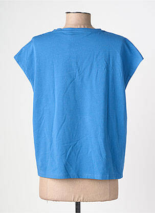 T-shirt coupe droite manches courtes bleu LA PETITE ETOILE femme