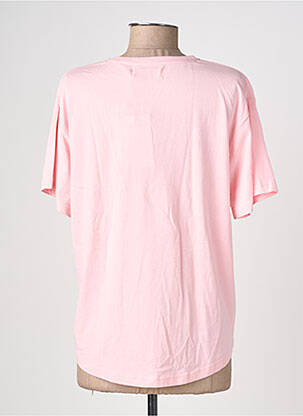 T-shirt coupe droite manches courtes rose LA PETITE ETOILE femme