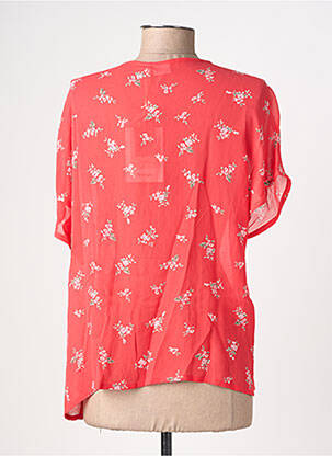 Blouse légère et transparente manches courtes rouge NUMPH femme