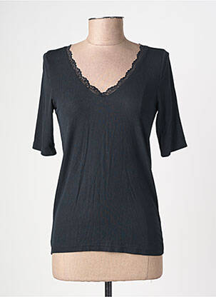 Top manches courtes manches courtes noir NUMPH femme