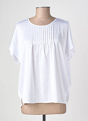 Top stretch manches courtes blanc NUMPH femme