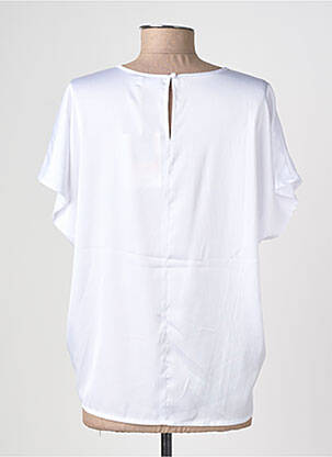 Top stretch manches courtes blanc NUMPH femme