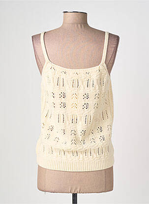 Top col carré fines bretelles beige ANDY & LUCY femme