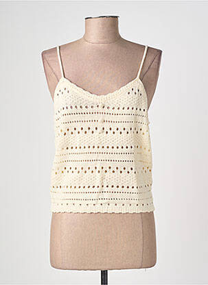 Top stretch fines bretelles beige ANDY & LUCY femme