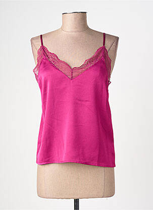 Top stretch fines bretelles rose LA PETITE ETOILE femme