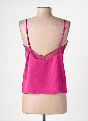 Top stretch fines bretelles rose LA PETITE ETOILE femme