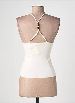 Top stretch fines bretelles beige LA PETITE ETOILE femme