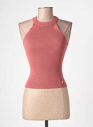 Top stretch sans manche rose LA PETITE ETOILE femme