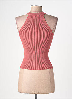 Top stretch sans manche rose LA PETITE ETOILE femme