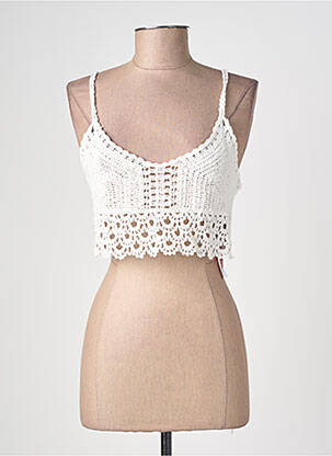 Top stretch fines bretelles beige LA PETITE ETOILE femme