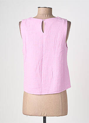Top stretch sans manche rose LA PETITE ETOILE femme