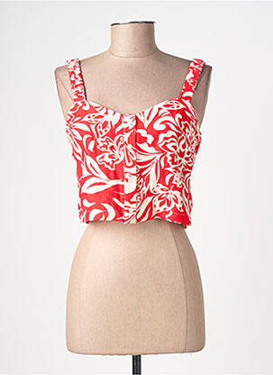 Top col v fines bretelles rouge ARTLOVE femme