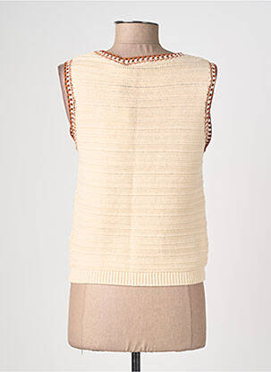Gilet sans manche poches beige LA PETITE ETOILE femme