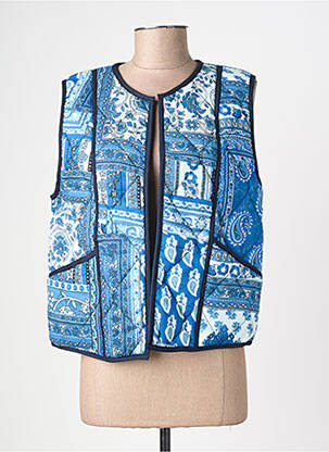 Gilet sans manche poches bleu LA PETITE ETOILE femme