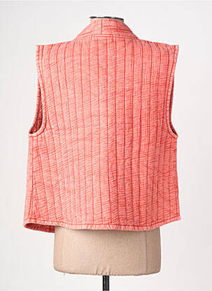 Gilet sans manche coupe droite orange LA PETITE ETOILE femme