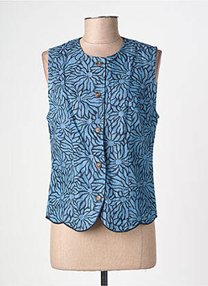 Gilet sans manche coupe cintrée bleu LA PETITE ETOILE femme