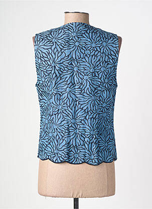 Gilet sans manche coupe cintrée bleu LA PETITE ETOILE femme