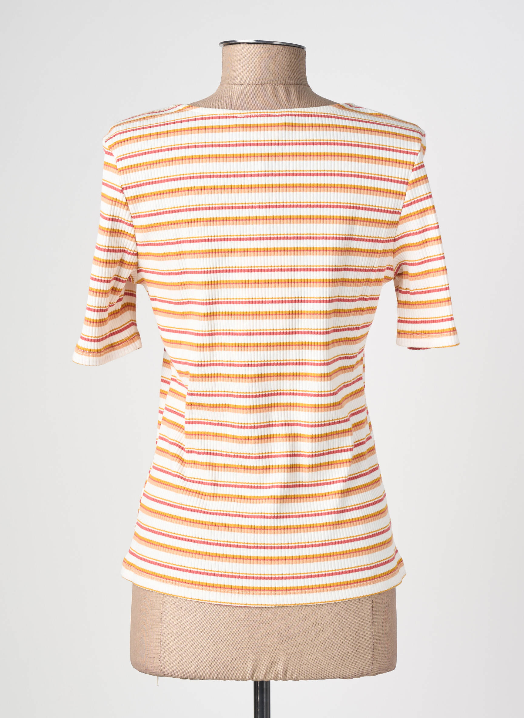 T-shirt stretch manches courtes orange ARTLOVE femme