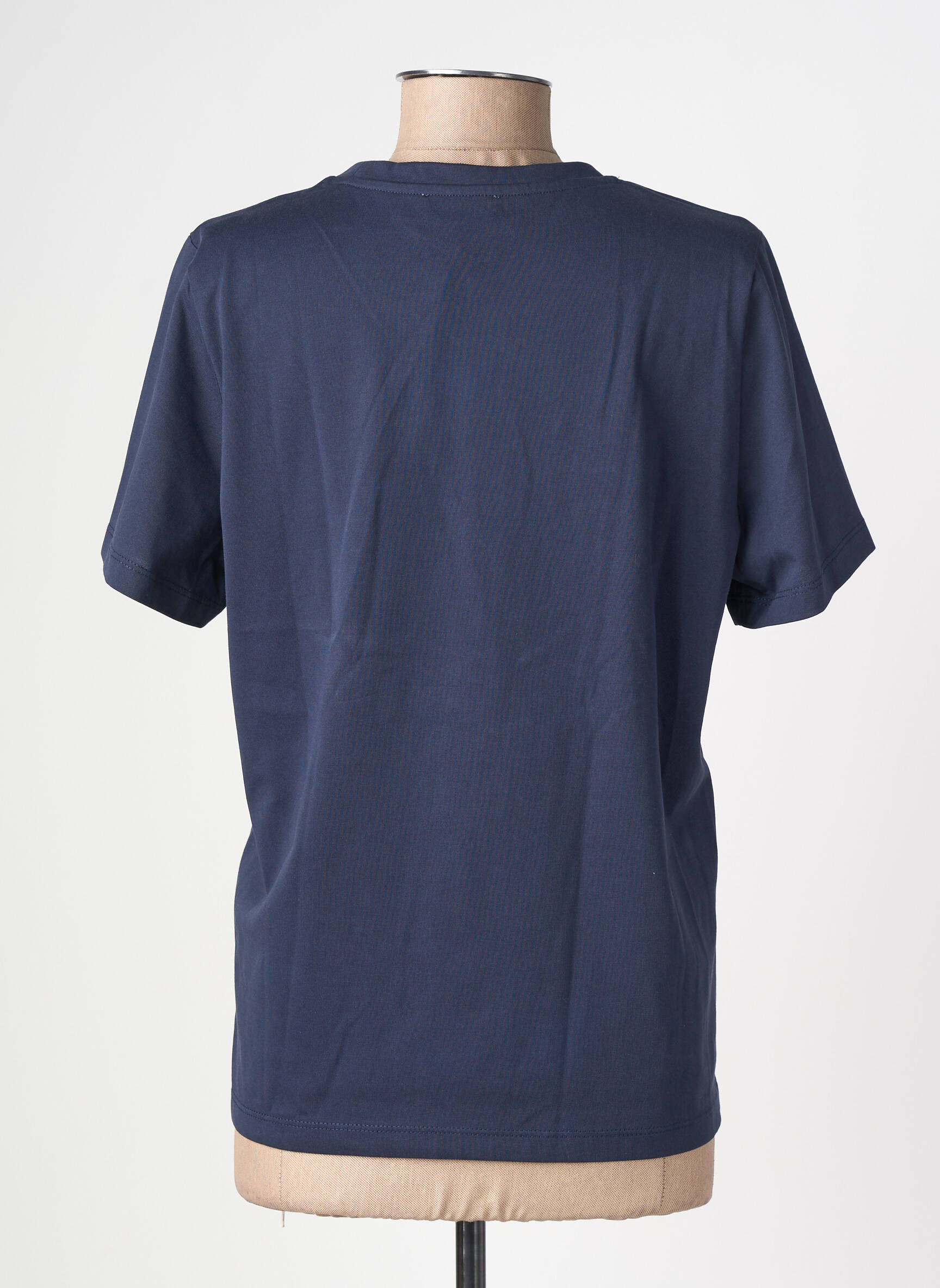 T-shirt sérigraphie floquée manches courtes bleu ARTLOVE femme