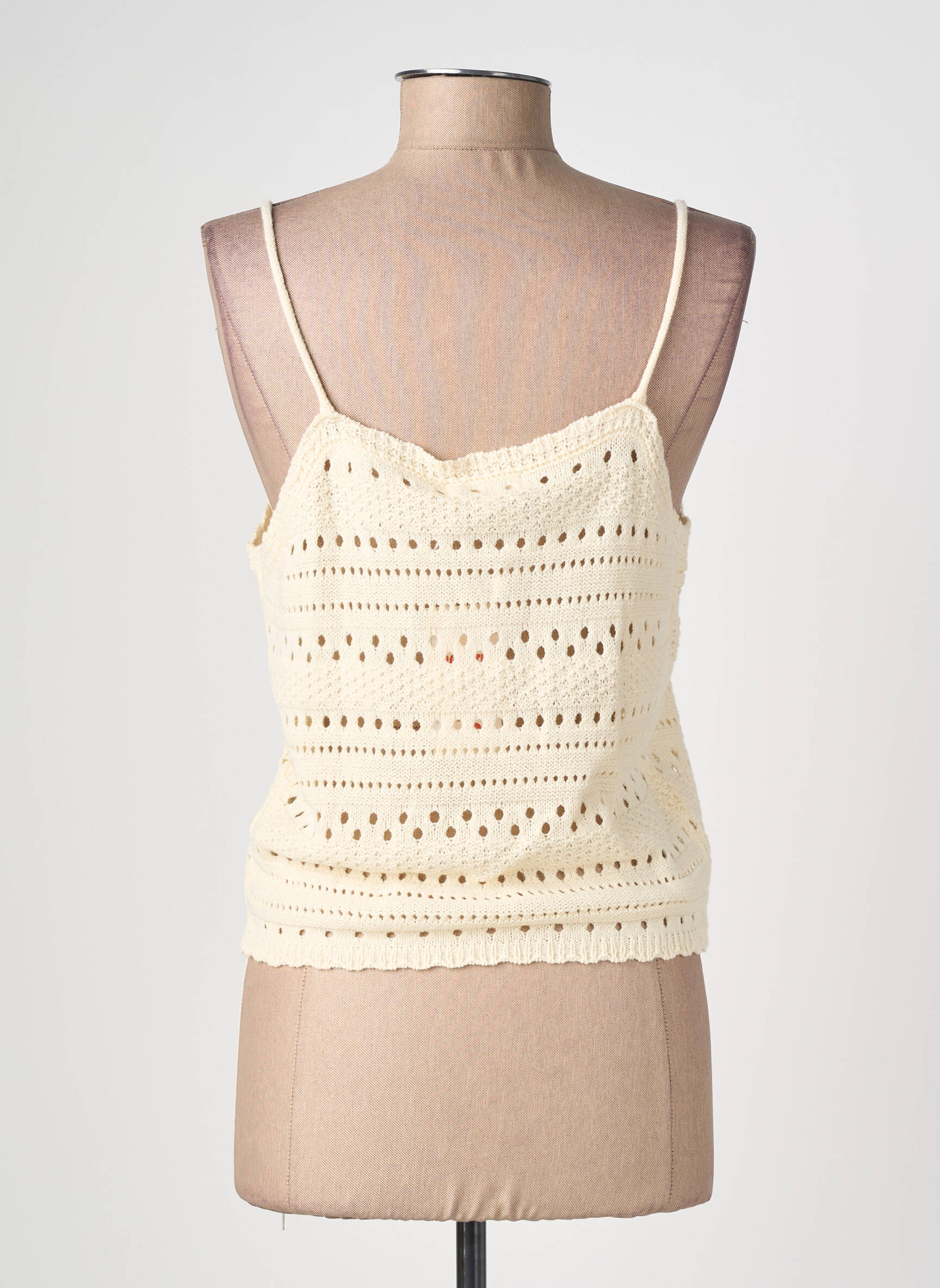 Top stretch fines bretelles beige ANDY & LUCY femme