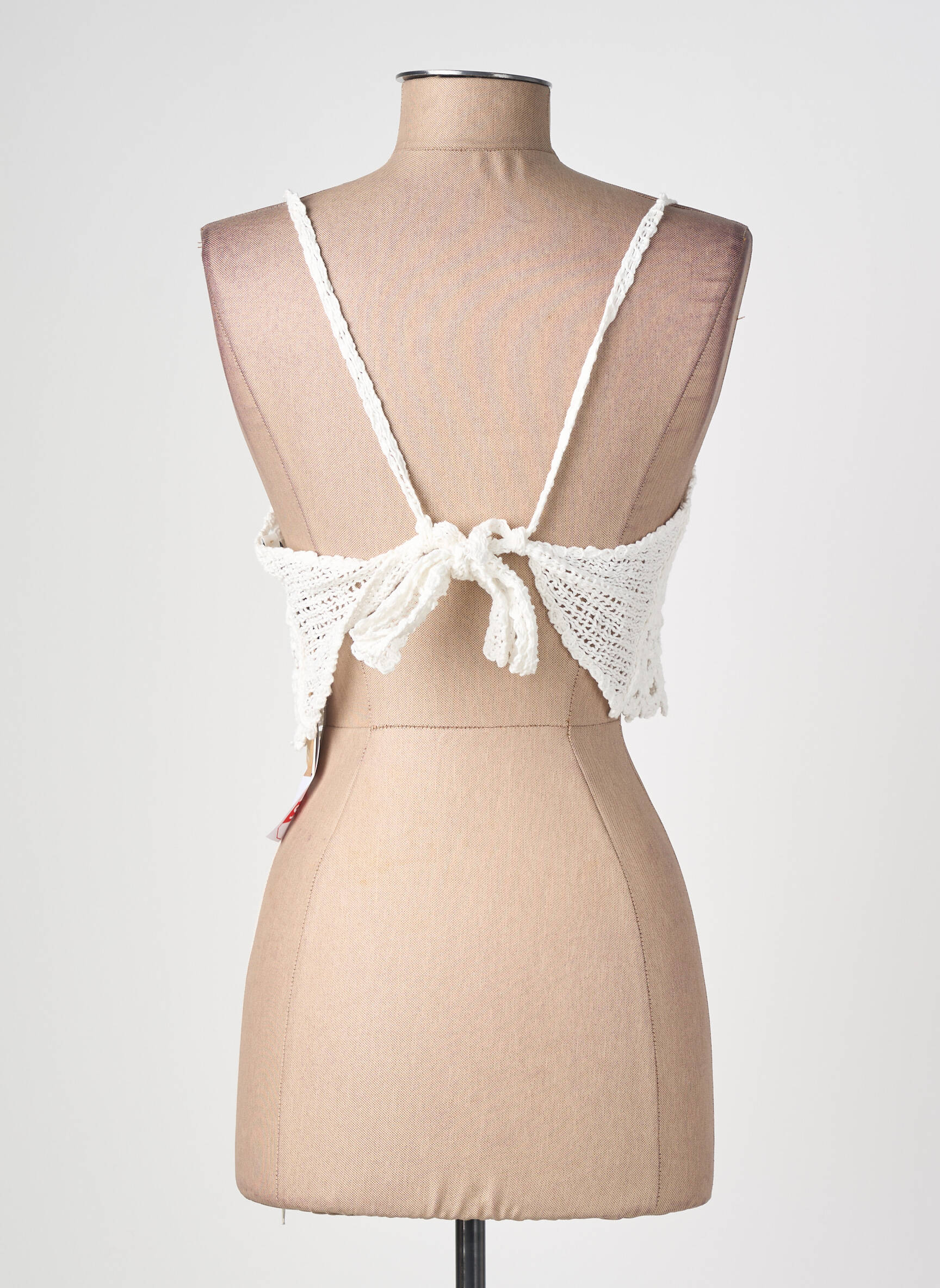 Top stretch fines bretelles beige LA PETITE ETOILE femme
