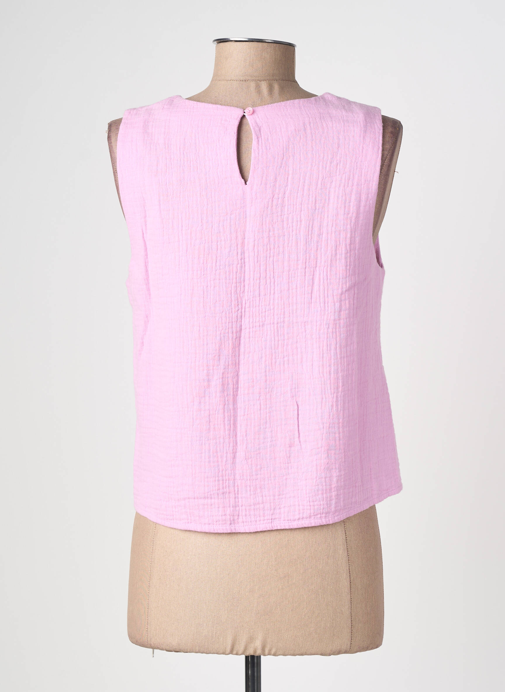 Top stretch sans manche rose LA PETITE ETOILE femme