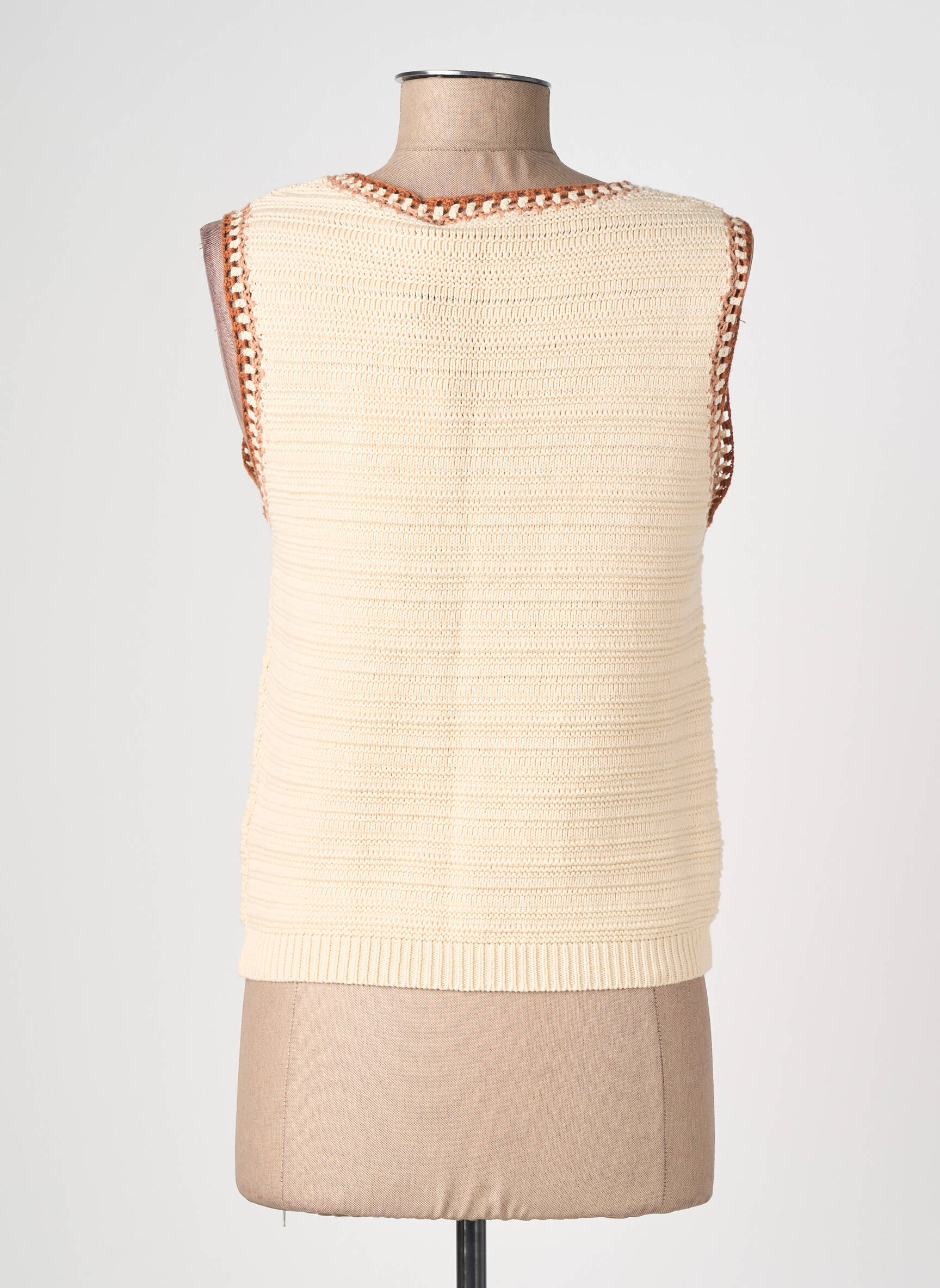 Gilet sans manche poches beige LA PETITE ETOILE femme