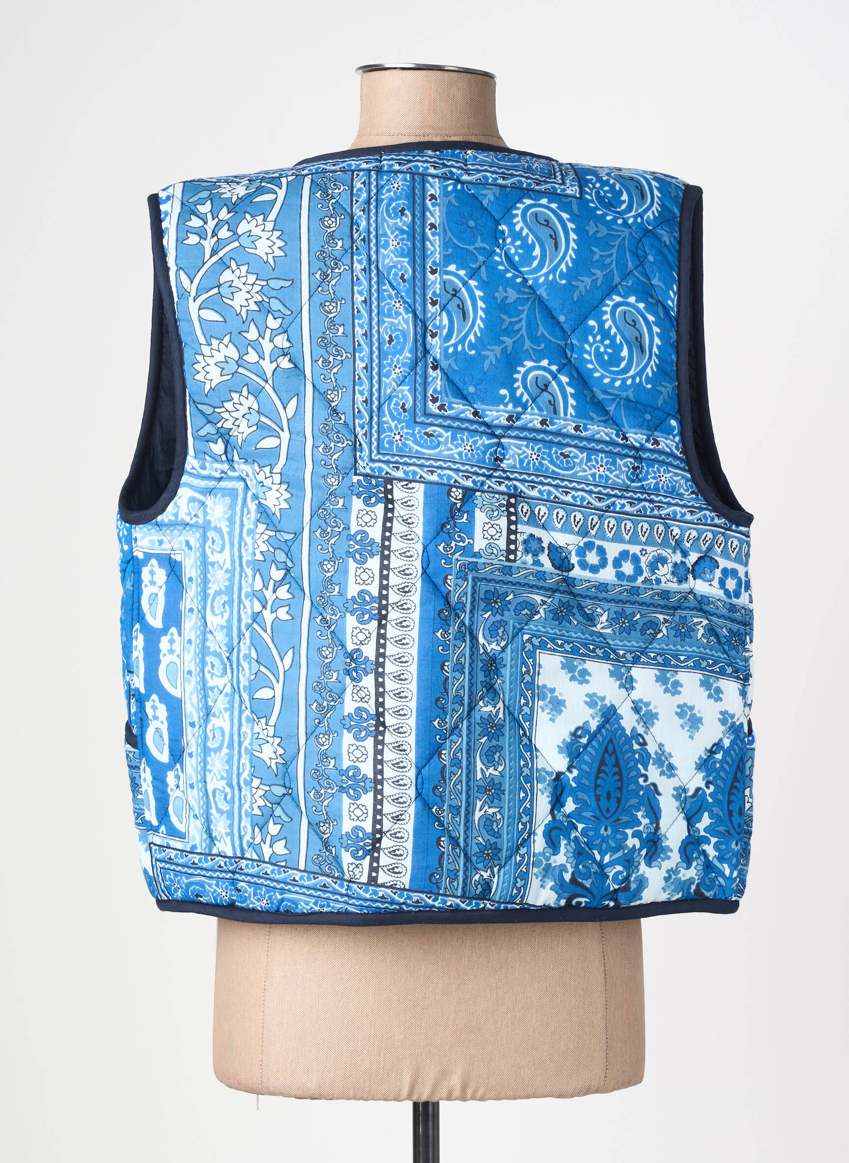 Gilet sans manche poches bleu LA PETITE ETOILE femme