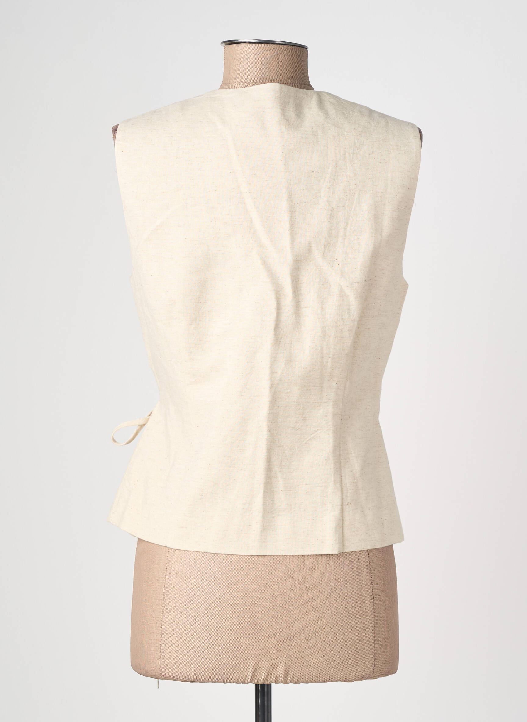Gilet sans manche doublure beige LA PETITE ETOILE femme