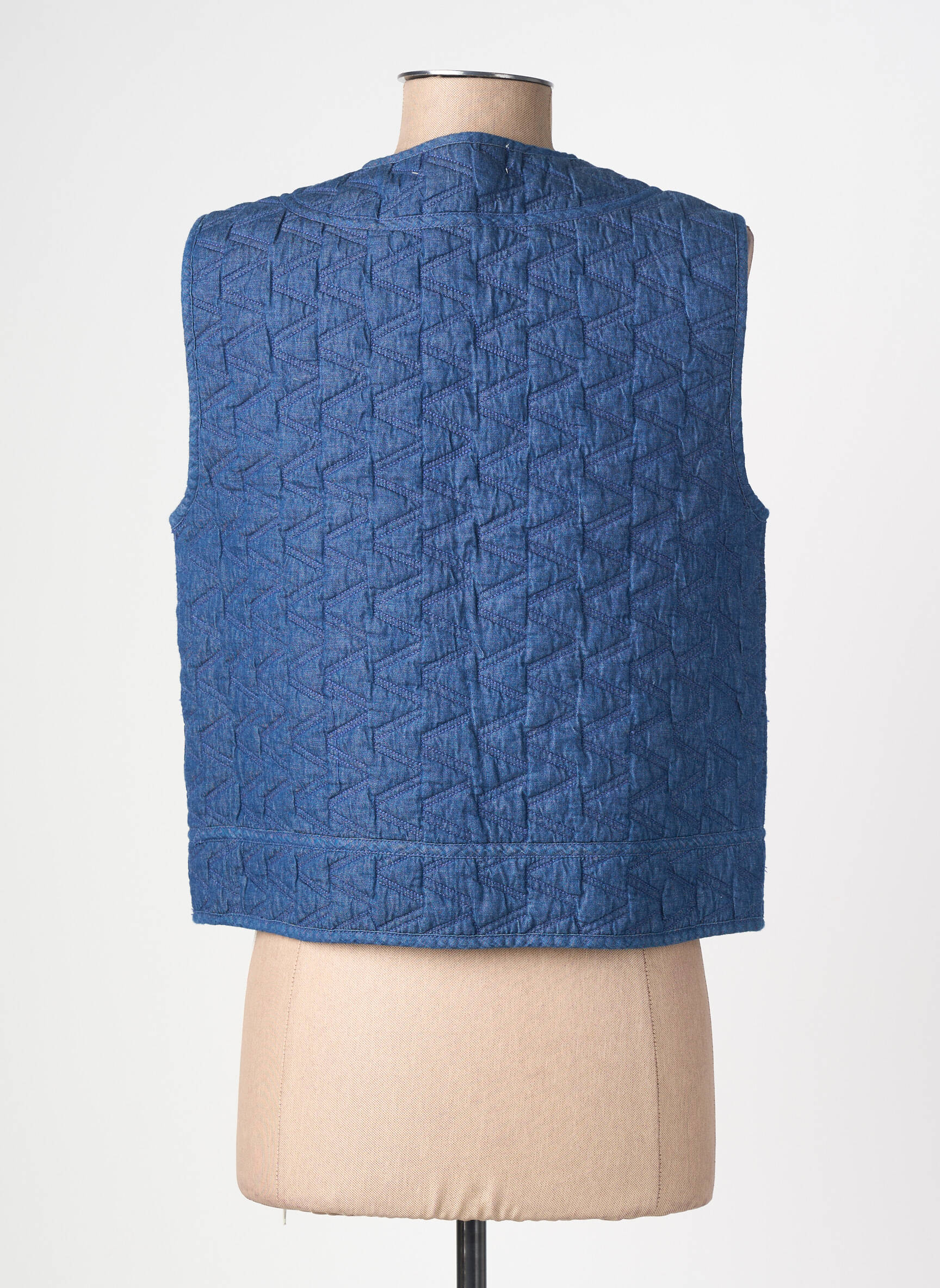 Gilet sans manche poches bleu LA PETITE ETOILE femme