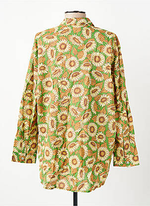 Chemisier imprimé fleurs manches longues vert NICE THINGS femme