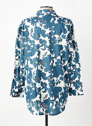 Chemisier imprimé fleurs manches longues bleu NICE THINGS femme