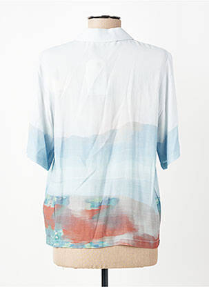 Chemisier manches courtes manches courtes bleu NICE THINGS femme