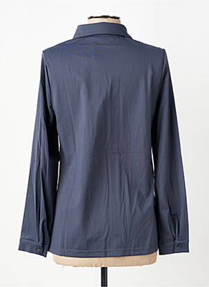 Chemisier tissage popeline manches longues gris YEST femme