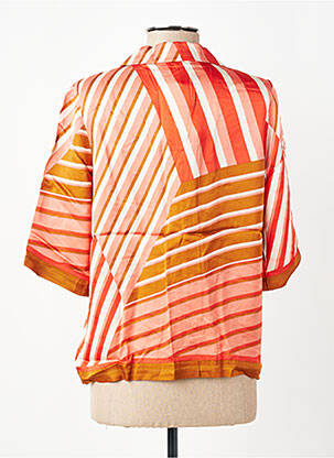 Chemisier manches courtes manches courtes orange NICE THINGS femme