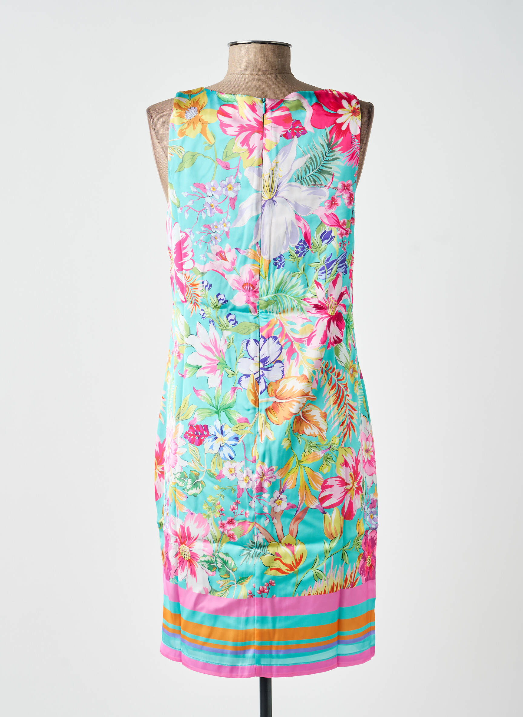 Robe courte sans manche sans manche bleu ESQUALO femme
