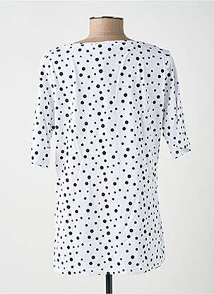 Top tissage jersey manches courtes blanc SOPHIA femme
