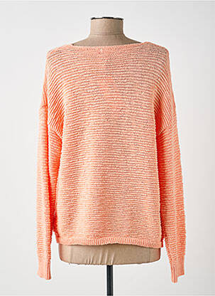 Pull col v manches longues orange ESQUALO femme