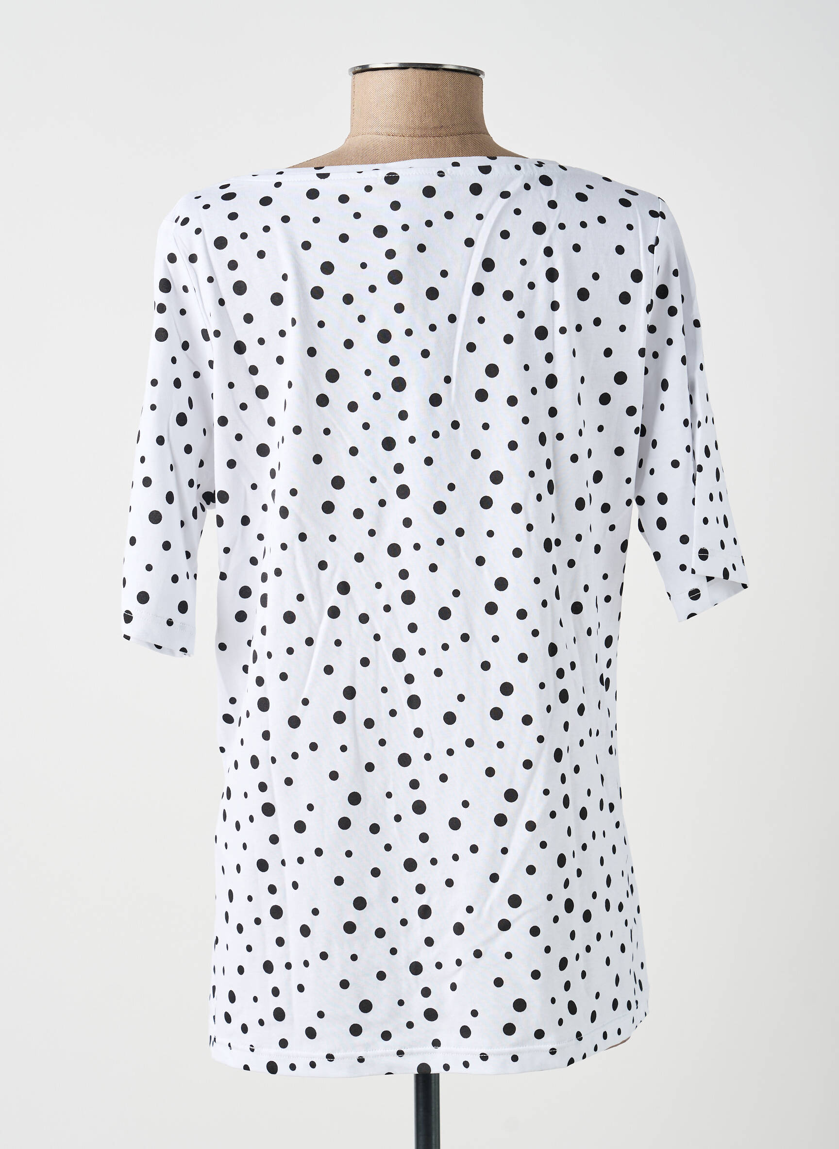 Top manches courtes manches courtes blanc SOPHIA femme